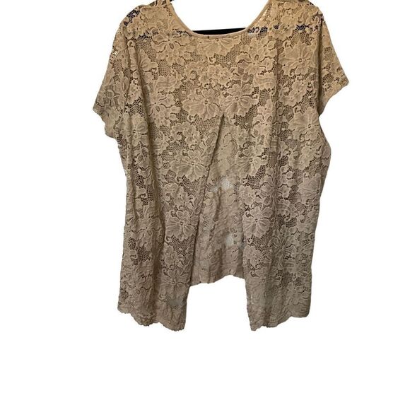 Ambiance Lace Tee with Open Back - Picture 3 of 5